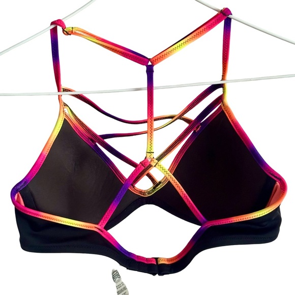 VS PINK Strappy Black Bikini Top (AA–C Cup) - Picture 2 of 3